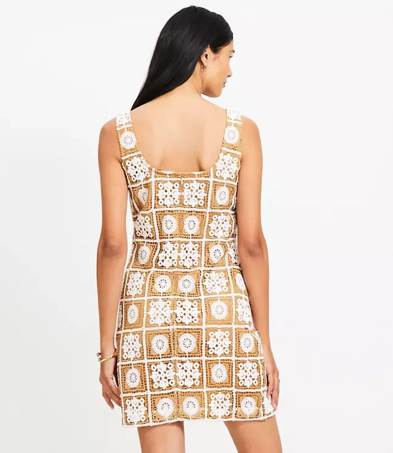 Tall Crochet Tank Mini Dress