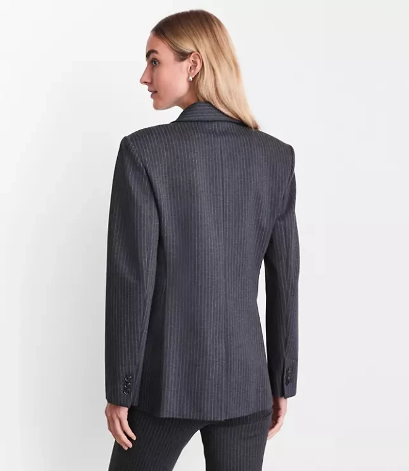 LOFT Versa Ponte Blazer Pinstripe