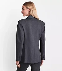 LOFT Versa Ponte Blazer Pinstripe