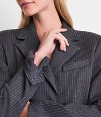 LOFT Versa Ponte Blazer Pinstripe