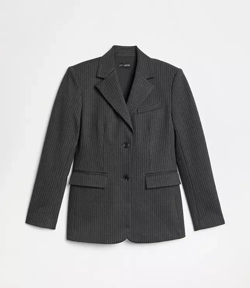 LOFT Versa Ponte Blazer Pinstripe