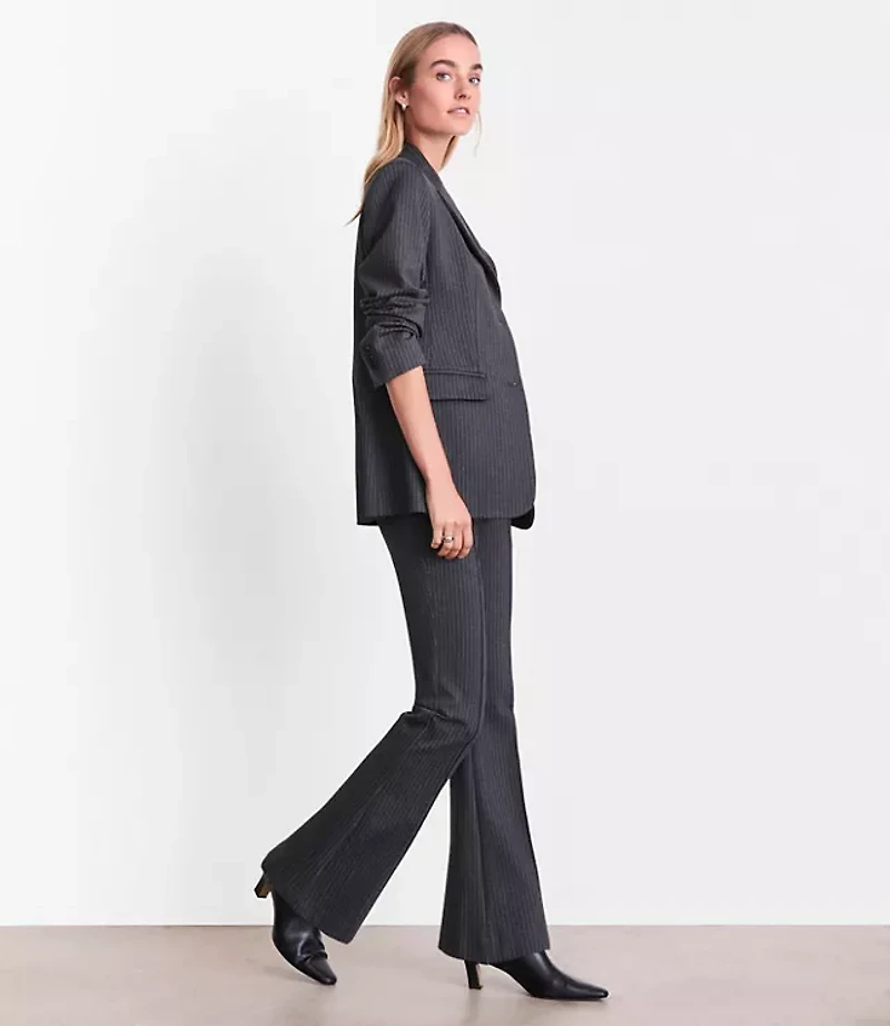 LOFT Versa Ponte Blazer Pinstripe