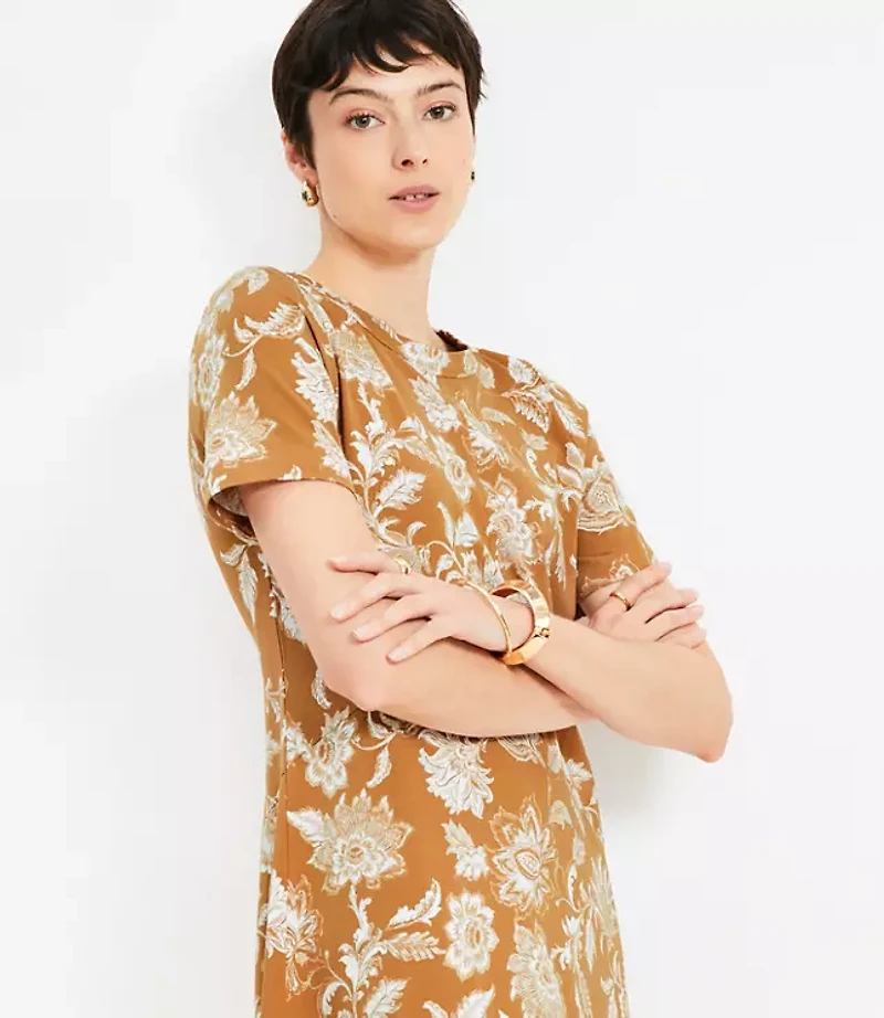 Floral Seamed Mini Dress