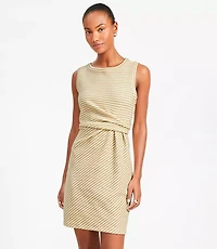 Tall Textured Side Knot Mini Dress