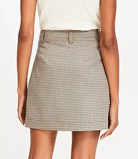 Petite Plaid Patch Pocket Mini Skirt