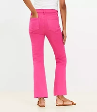 Petite High Rise Kick Crop Jeans in Watermelon Sorbet