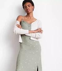 Petite LOFT Versa Gingko Strappy Midi Slip Dress