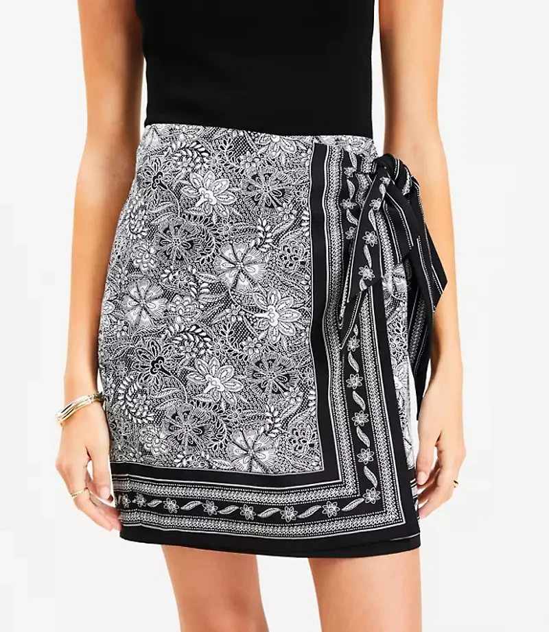 Petite Deco Mini Wrap Skirt