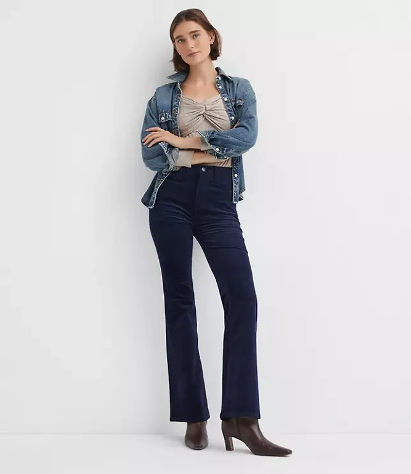 Tall Slim Flare Pants Corduroy