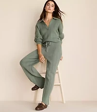 Lou & Grey Ribbed Wide Leg Sweater Pants