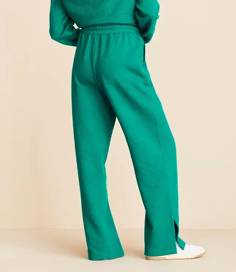Petite Lou & Grey Geo Textured Sweatpants
