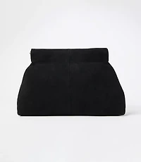 LOFT Versa Oversized Suede Clutch Bag