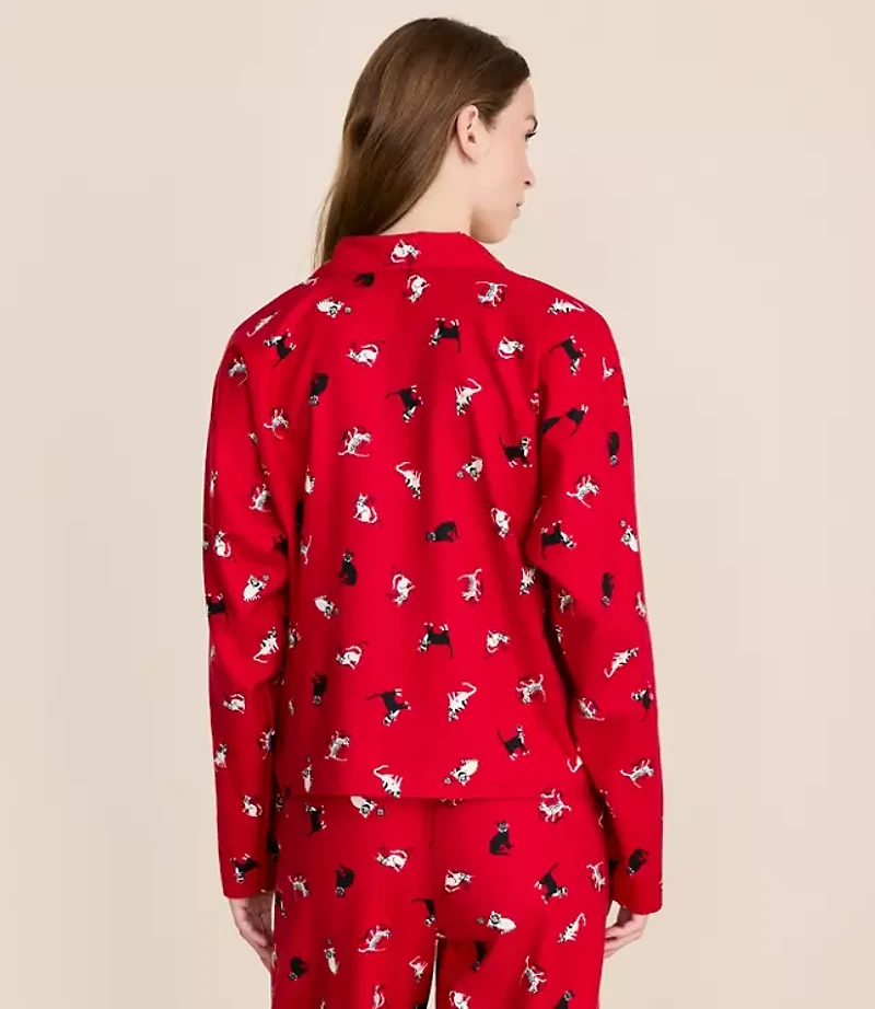 Holiday Kitten Pajama Set