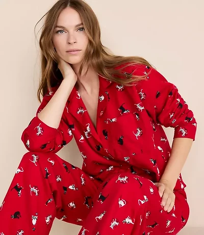 Holiday Kitten Pajama Set