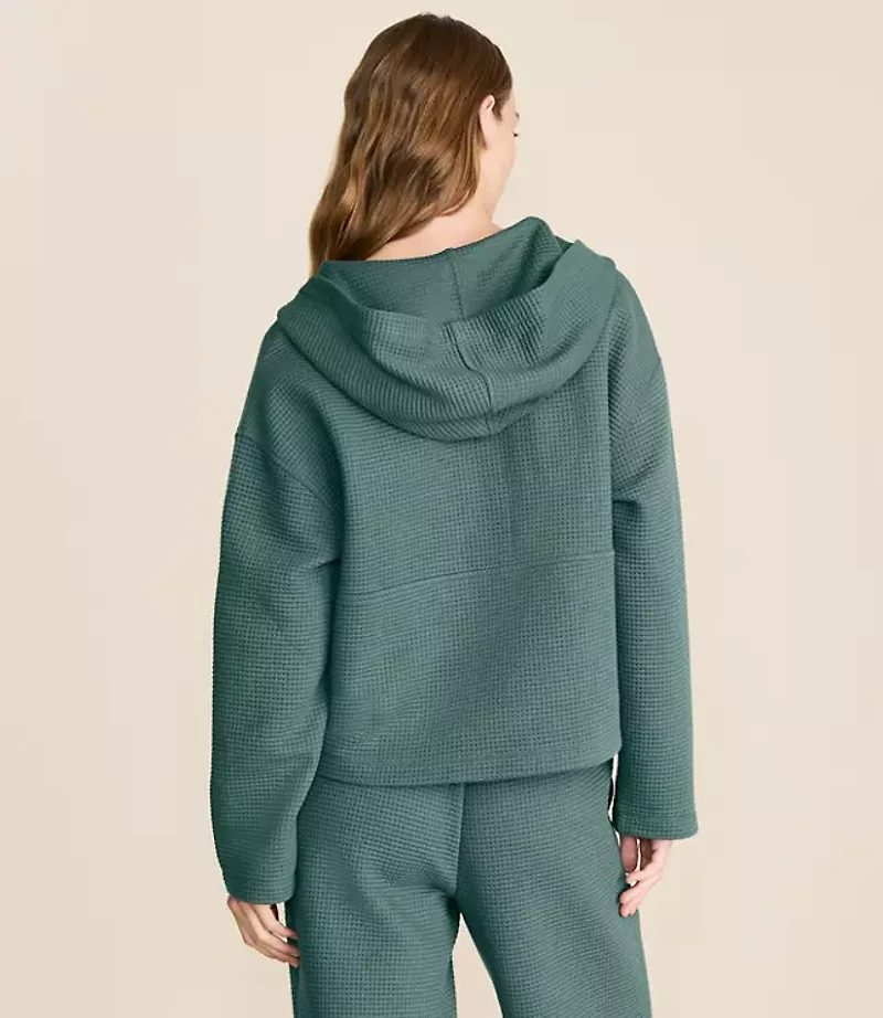 Lou & Grey Wafflestitch Snap Hoodie