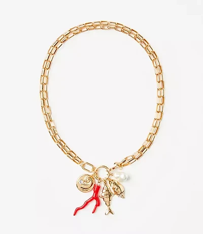 Seaside Charm Chain Link Necklace