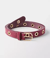 Eyelet Suede Belt