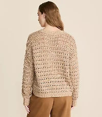 Lou & Grey Marled Open Stitch Sweater