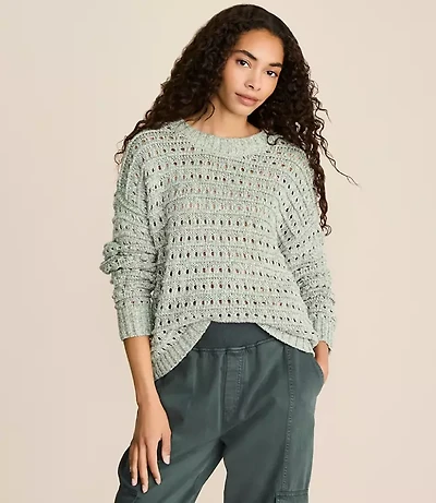 Lou & Grey Marled Open Stitch Sweater