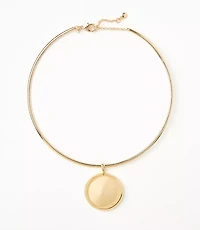 Modern Circle Collar Necklace