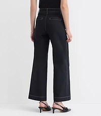 Tall Palmer Wide Leg Pants Pique