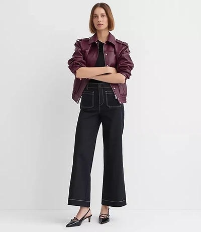 Tall Palmer Wide Leg Pants Pique