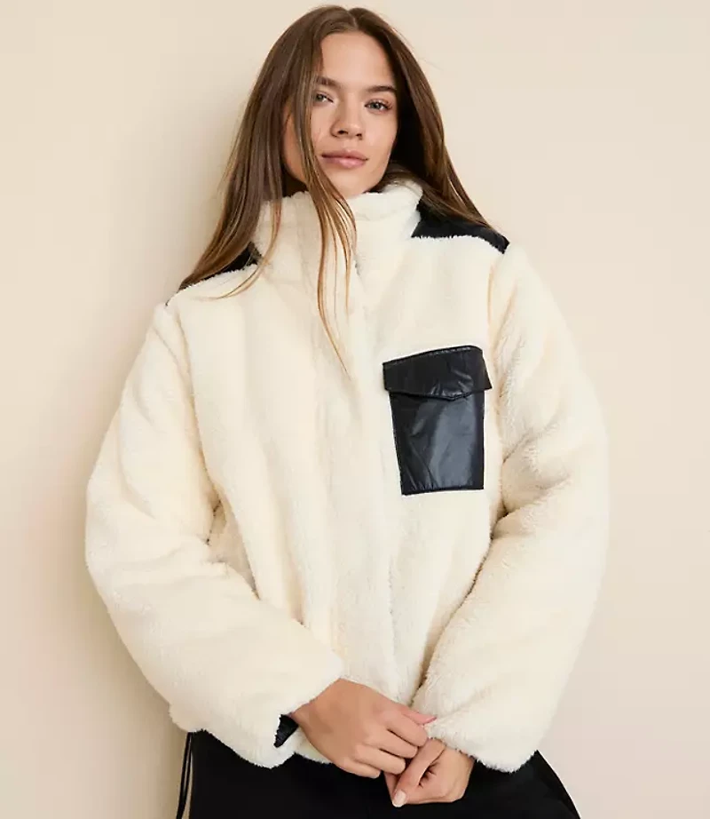 Lou & Grey Sherpa Puffer Jacket