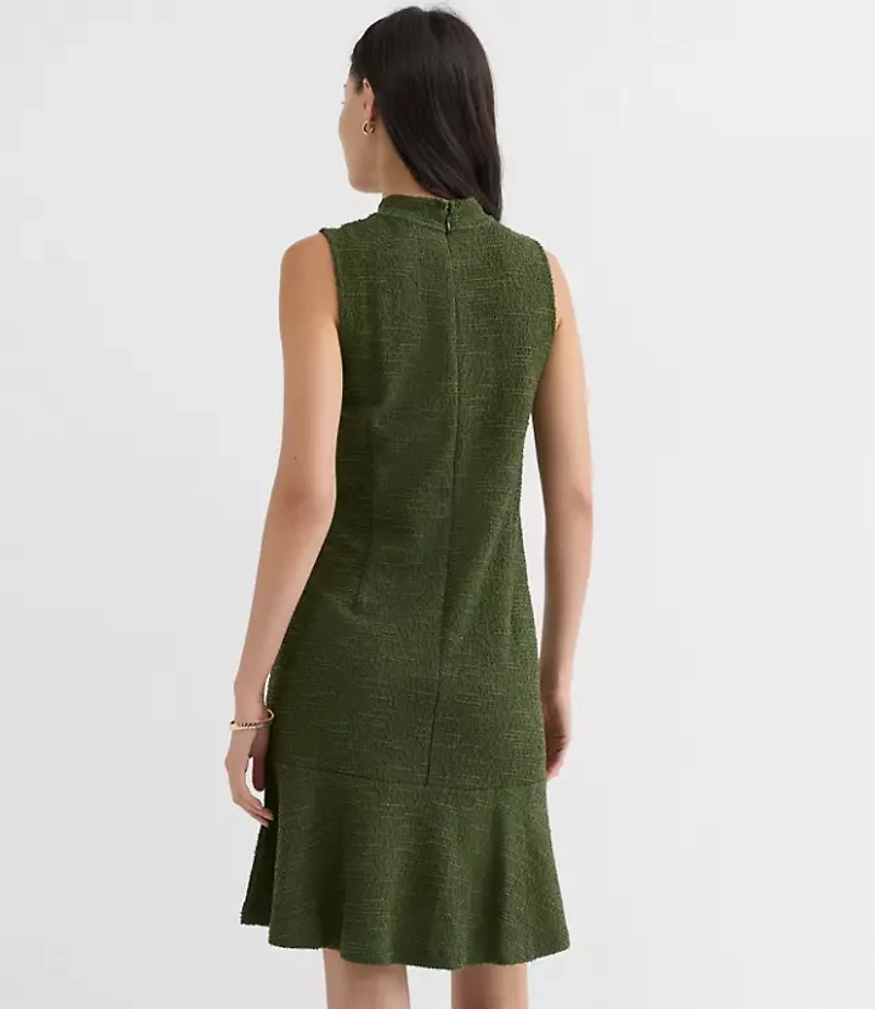 Jacquard Mini Flounce Dress