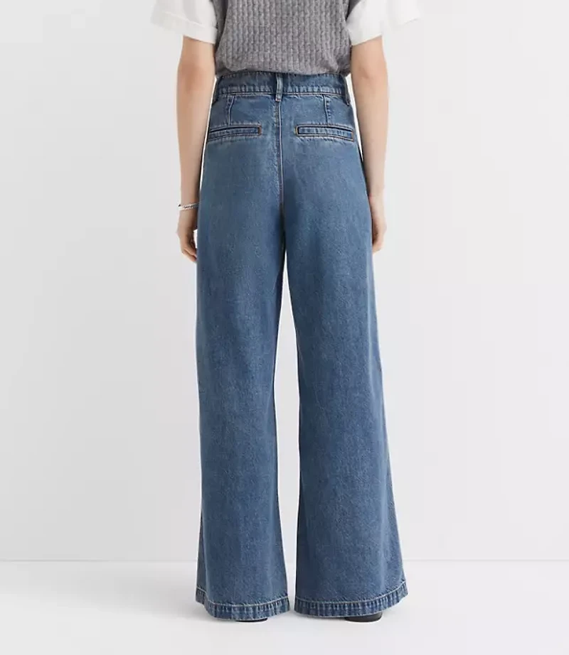Curvy High Rise Trouser Jeans Authentic Vintage Mid Wash