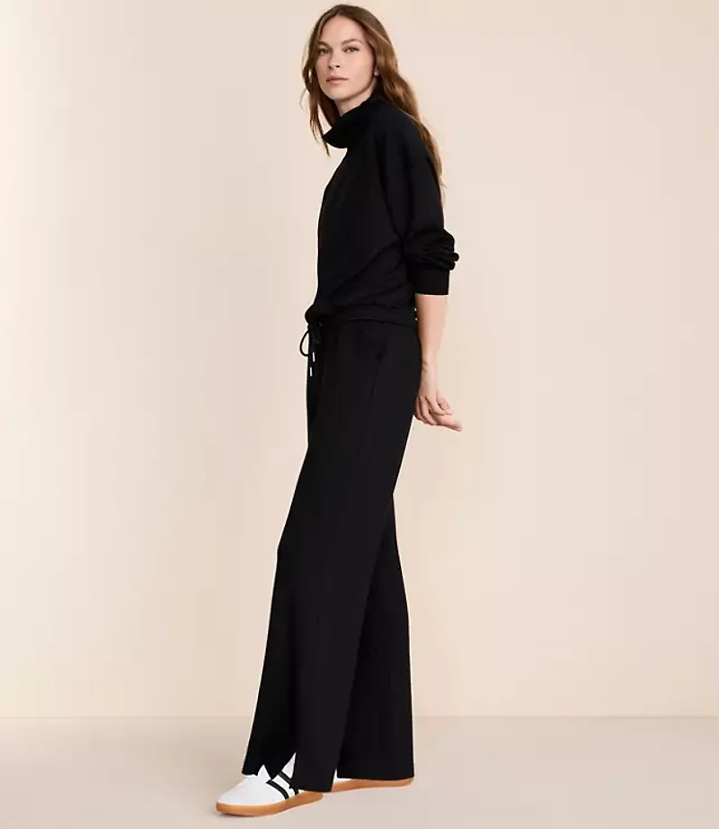 Lou & Grey Scubasoft Side Slit Straight Leg Pants
