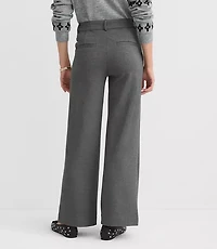 Palmer Wide Leg Pants Heathered Ponte