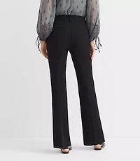 Petite Tab Waist Boot Cut Pants Bi-Stretch