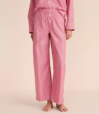 Striped Poplin Pajama Pants