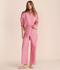 Striped Poplin Pajama Pants