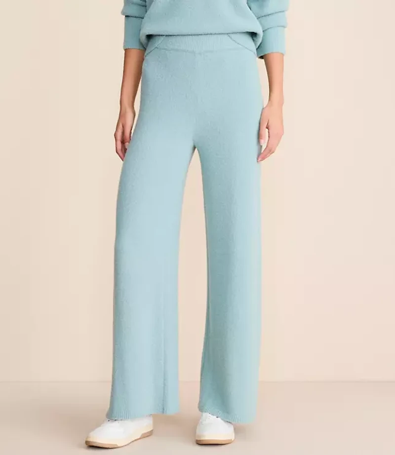 Lou & Grey Fuzzy Wide Leg Sweater Pants