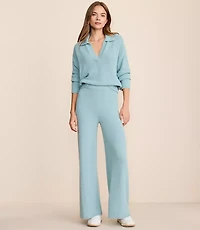 Lou & Grey Fuzzy Wide Leg Sweater Pants