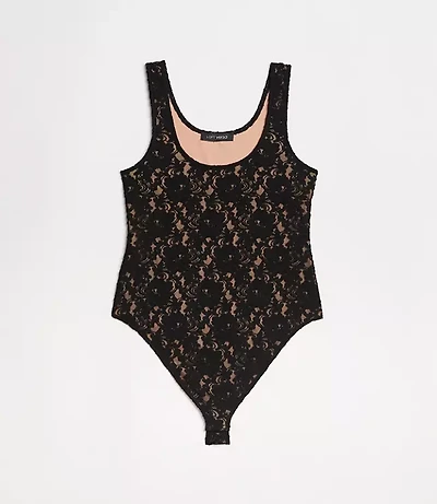 Petite LOFT Versa Floral Lace Bodysuit