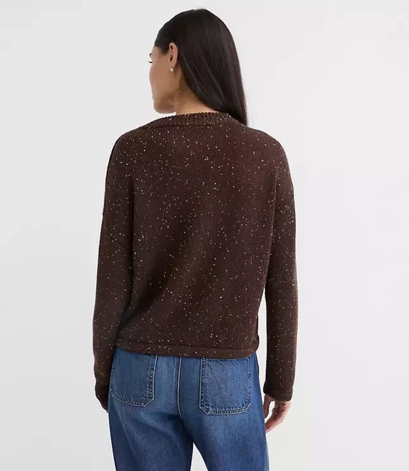 Sequin Sweater Jacket