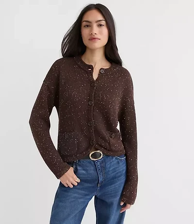 Sequin Sweater Jacket