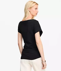 Asymmetrical Ruched Top