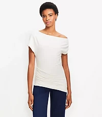 Asymmetrical Ruched Top