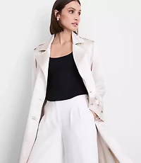 LOFT Versa Satin Trench Coat