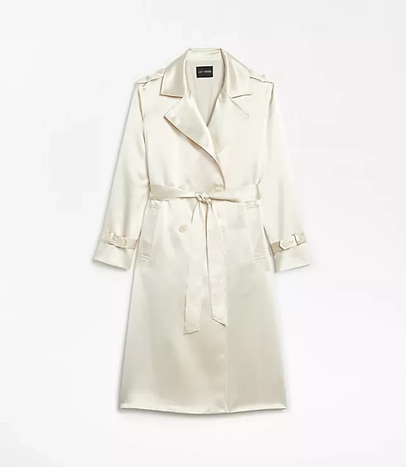 LOFT Versa Satin Trench Coat