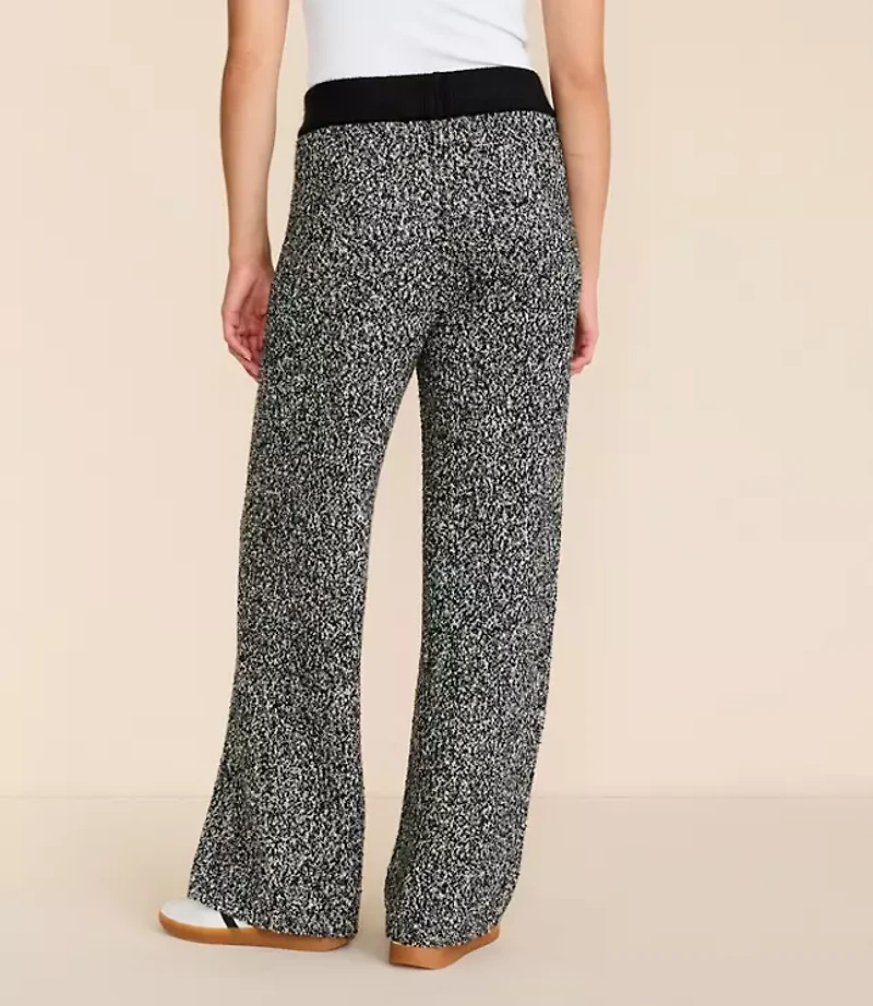 Lou & Grey Colorblock Wide Leg Sweater Pants