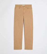 High Rise Straight Jeans Cashew Tan