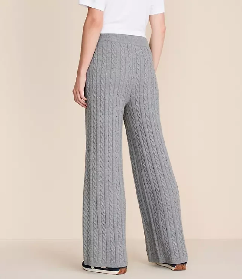 Lou & Grey Cable Sweater Straight Leg Pants