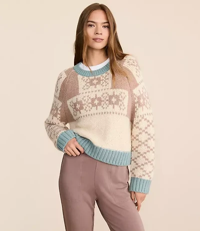 Lou & Grey Geo Fair Isle Sweater