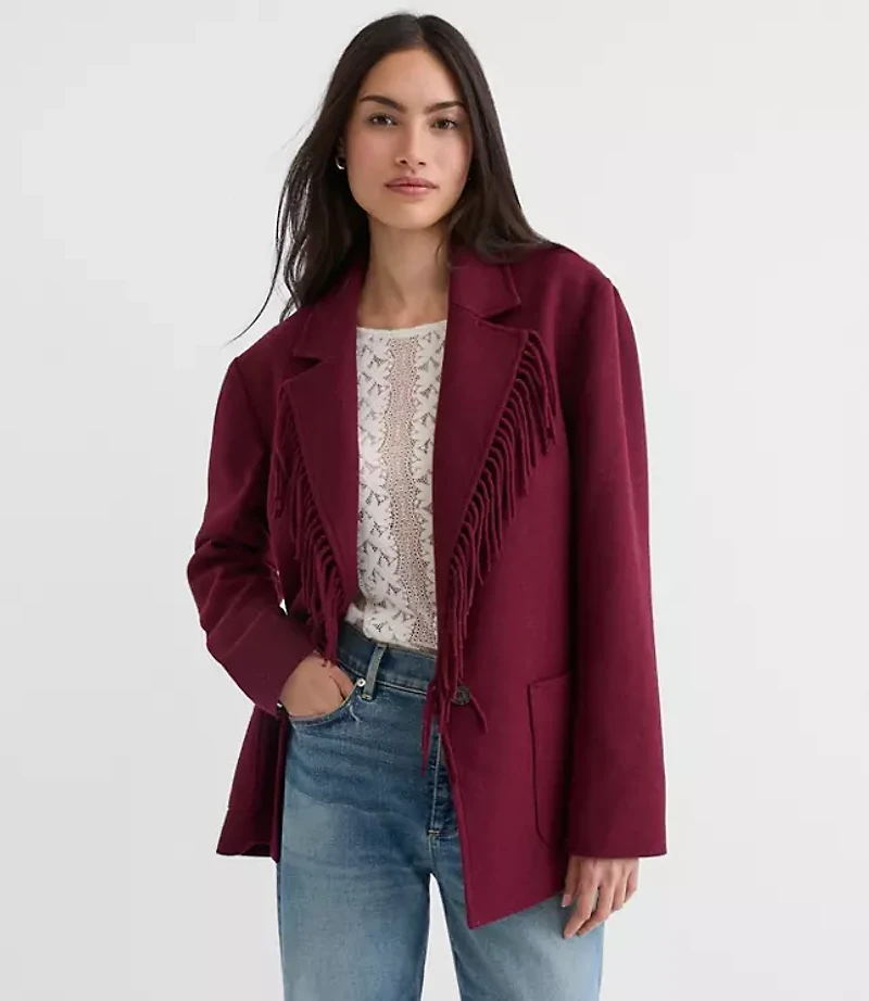 Fringe Lapel Jacket