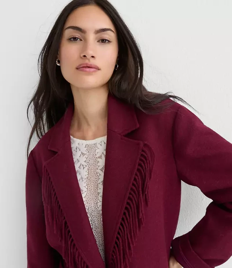 Fringe Lapel Jacket