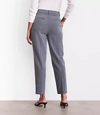 LOFT Versa Seasonless Stretch Double Pleat Taper Pants Heather
